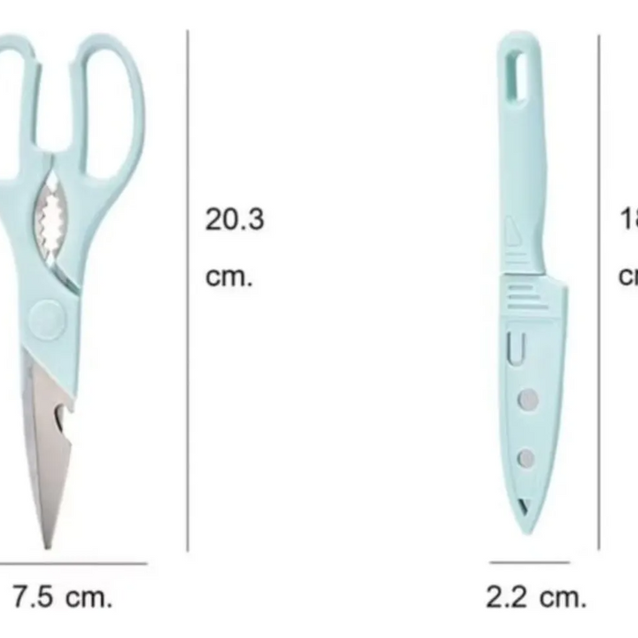 Conjunto de Utensílios de Cozinha 4 Peças - (Cores Sortidas)