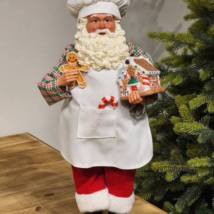 PAPAI NOEL COLECIONÁVEL CONFEITEIRO 46CM