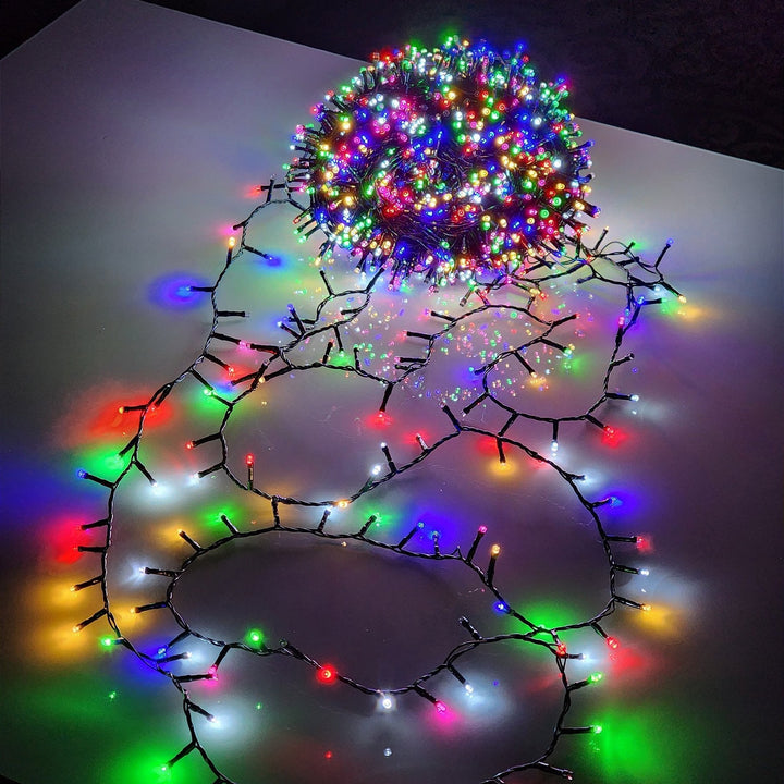 PISCA FESTÃO 1600 LEDS 50 METROS COLORIDO COM STROBO COLORIDO BIVOLT USO INTERNO E EXTERNO - PRÉ VENDA