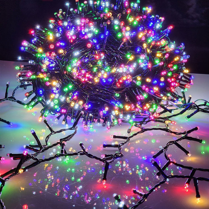 PISCA FESTÃO 1600 LEDS 50 METROS COLORIDO COM STROBO COLORIDO BIVOLT USO INTERNO E EXTERNO - PRÉ VENDA