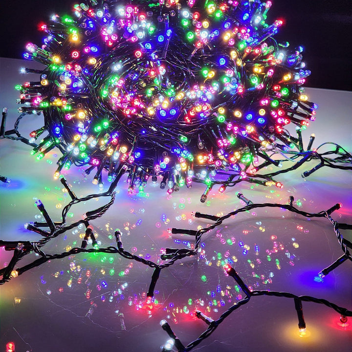 PISCA FESTÃO 1600 LEDS 50 METROS COLORIDO COM STROBO COLORIDO BIVOLT USO INTERNO E EXTERNO - PRÉ VENDA