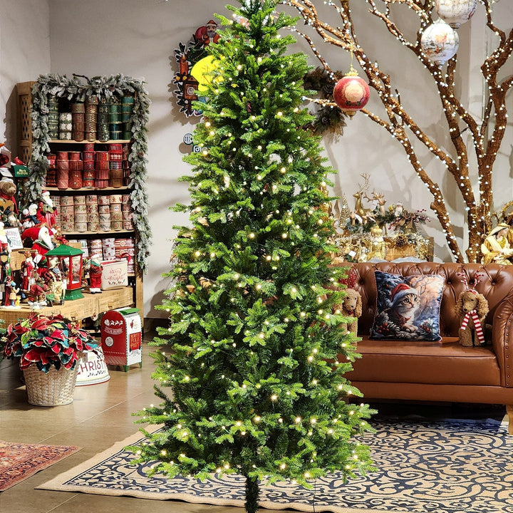 ÁRVORE REALISTA PINHEIRO AUSTRAL 2,10CM 450 LEDS WARM 801 GALHOS BIVOLT