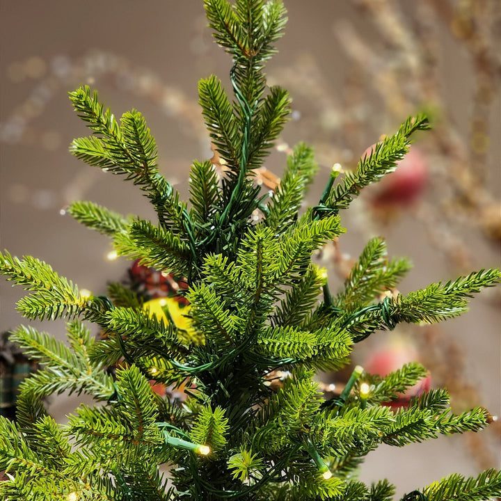 ÁRVORE REALISTA PINHEIRO AUSTRAL 2,10CM 450 LEDS WARM 801 GALHOS BIVOLT