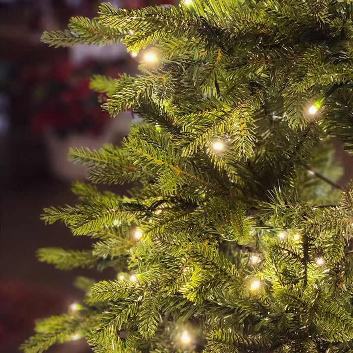 ÁRVORE REALISTA PINHEIRO AUSTRAL 2,10CM 450 LEDS WARM 801 GALHOS BIVOLT