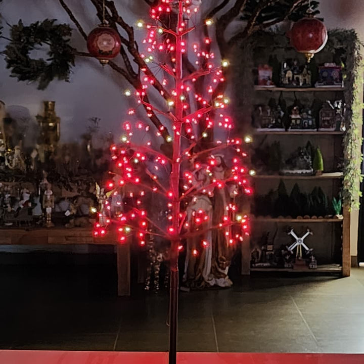 ÁRVORE FIO DE FADA COM 248 LEDS 100CM VERMELHA BIVOLT