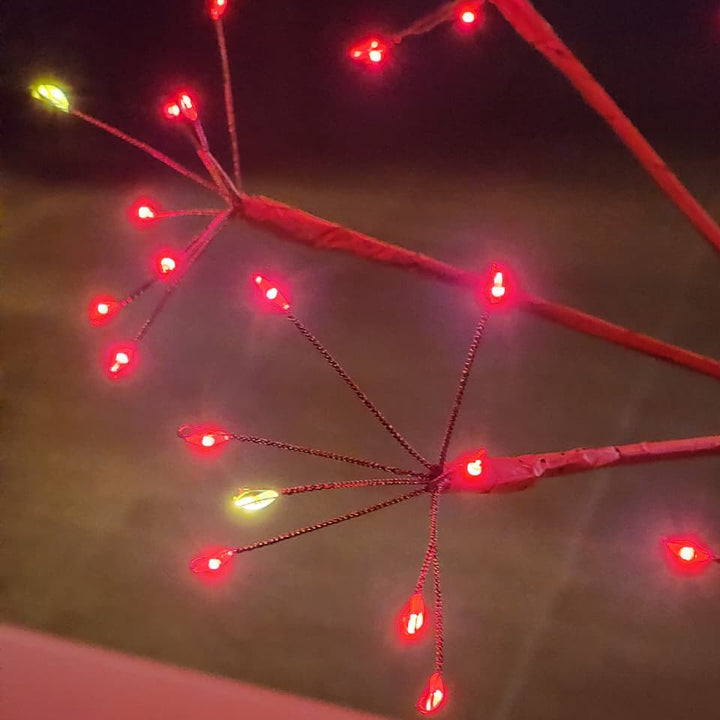 ÁRVORE FIO DE FADA COM 248 LEDS 100CM VERMELHA BIVOLT