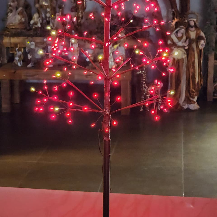 ÁRVORE FIO DE FADA COM 248 LEDS 100CM VERMELHA BIVOLT