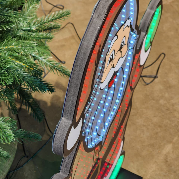 PLACA LUZ INFINITA PAPAI NOEL 59CM