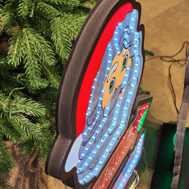 PLACA LUZ INFINITA PLACA PAPAI NOEL 87,6CM