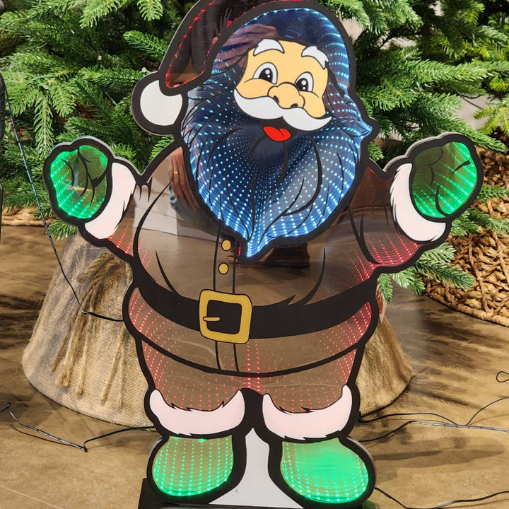 PLACA LUZ INFINITA PAPAI NOEL 59CM