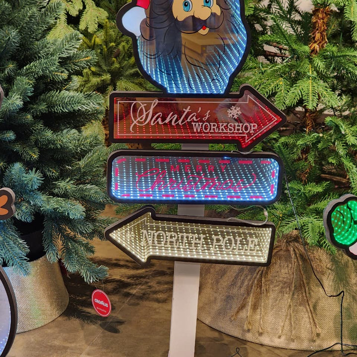 PLACA LUZ INFINITA PLACA PAPAI NOEL 87,6CM