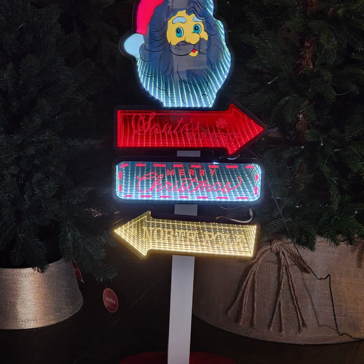 PLACA LUZ INFINITA PLACA PAPAI NOEL 87,6CM