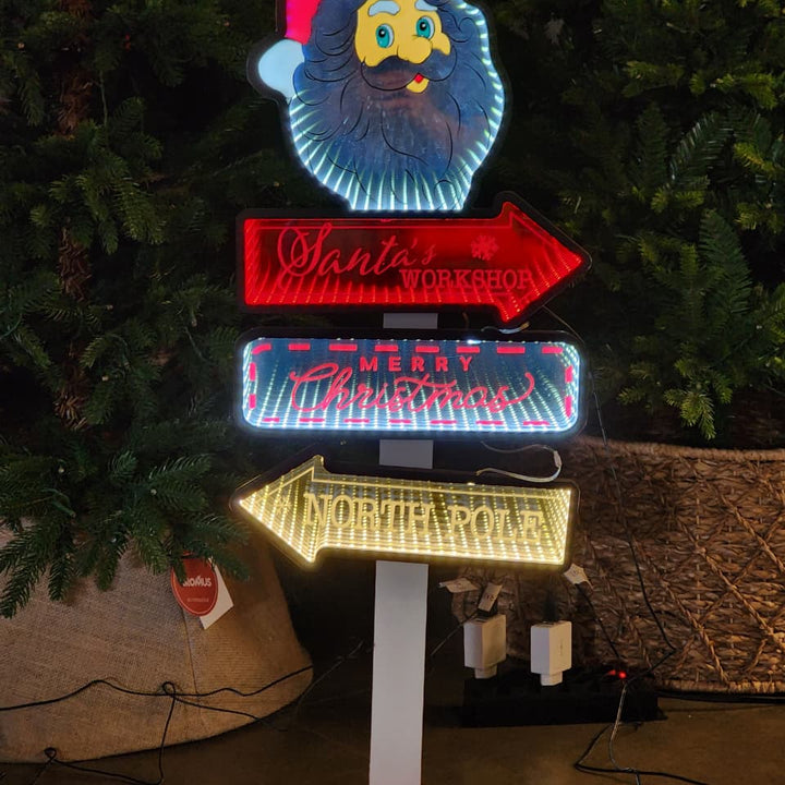 PLACA LUZ INFINITA PLACA PAPAI NOEL 87,6CM