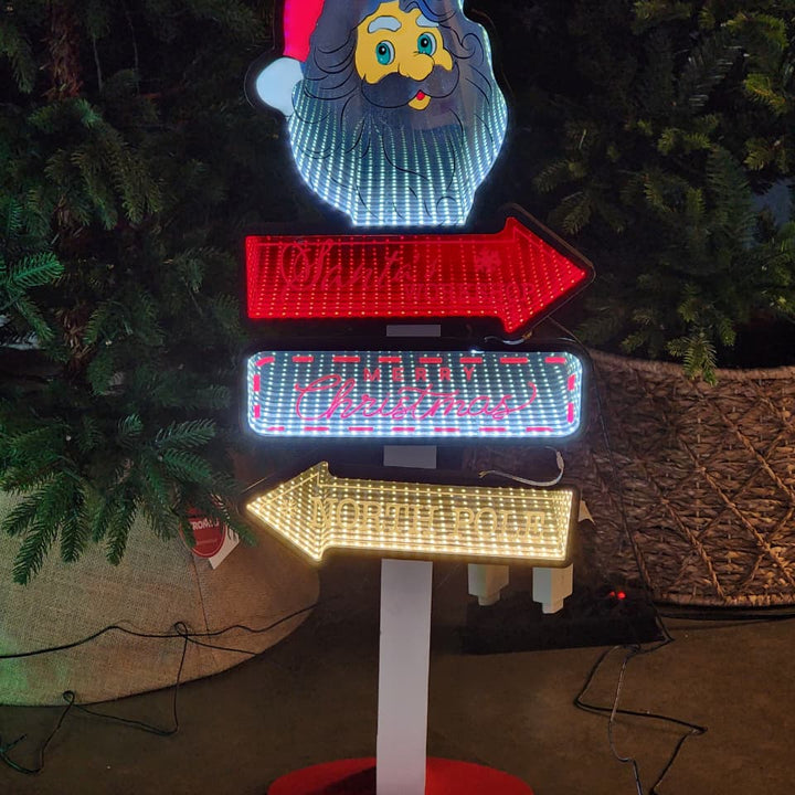 PLACA LUZ INFINITA PLACA PAPAI NOEL 87,6CM