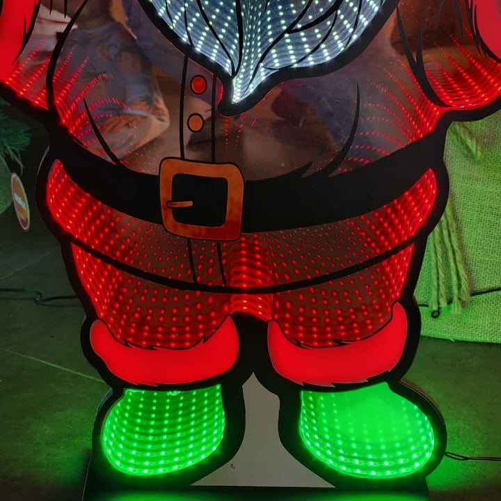 PLACA LUZ INFINITA PAPAI NOEL 59CM