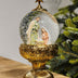 GLOBO DE NEVE COM SAGRADA FAMÍLIA DOURADO LUZ E MOVIMENTO 26,5CM