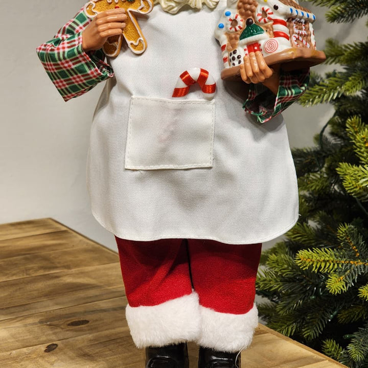 PAPAI NOEL COLECIONÁVEL CONFEITEIRO 46CM