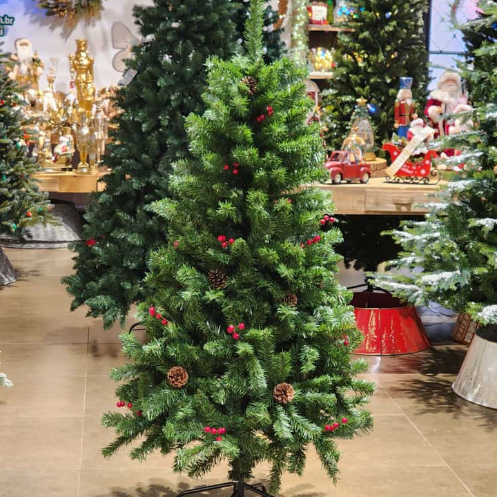 ÁRVORE PINHEIRO BERRY E PINHA 530 GALHOS 1,50CM