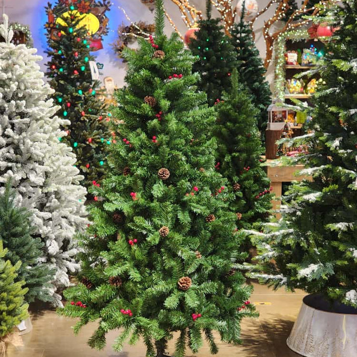 ÁRVORE PINHEIRO BERRY E PINHA 810 GALHOS 1,80CM