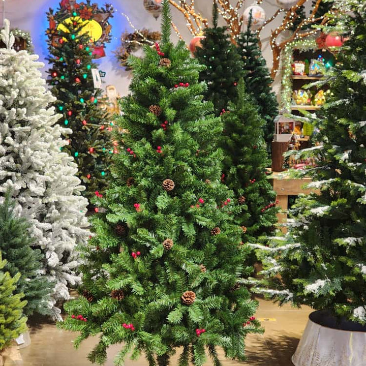 ÁRVORE PINHEIRO BERRY E PINHA 810 GALHOS 1,80CM