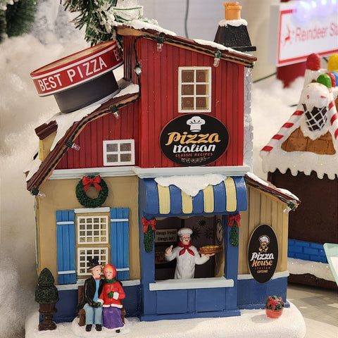 CENÁRIO VILA NATALINA PIZZARIA 23CM  - PRÉ VENDA 2025