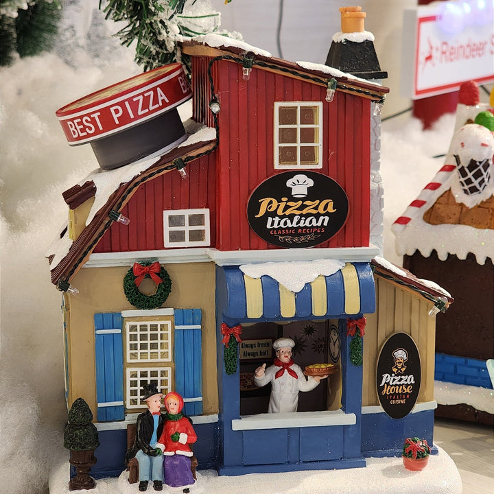 CENÁRIO VILA NATALINA PIZZARIA 23CM  - PRÉ VENDA 2025
