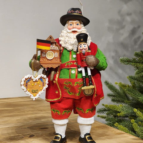 PAPAI NOEL ALEMÃO COLEÇÃO KURT S. ADLER 28CM