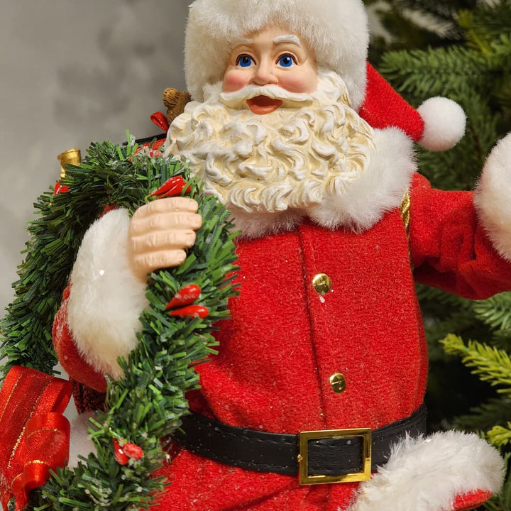 PAPAI NOEL COM LANTERNA COLEÇÃO KURT S. ADLER 27CM