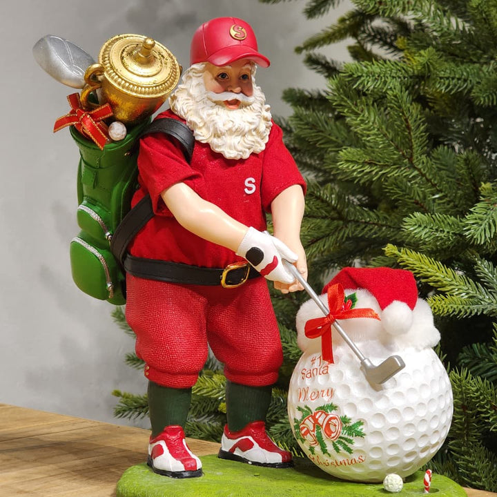 PAPAI NOEL GOLF COLEÇÃO KURT S. ADLER 27CM