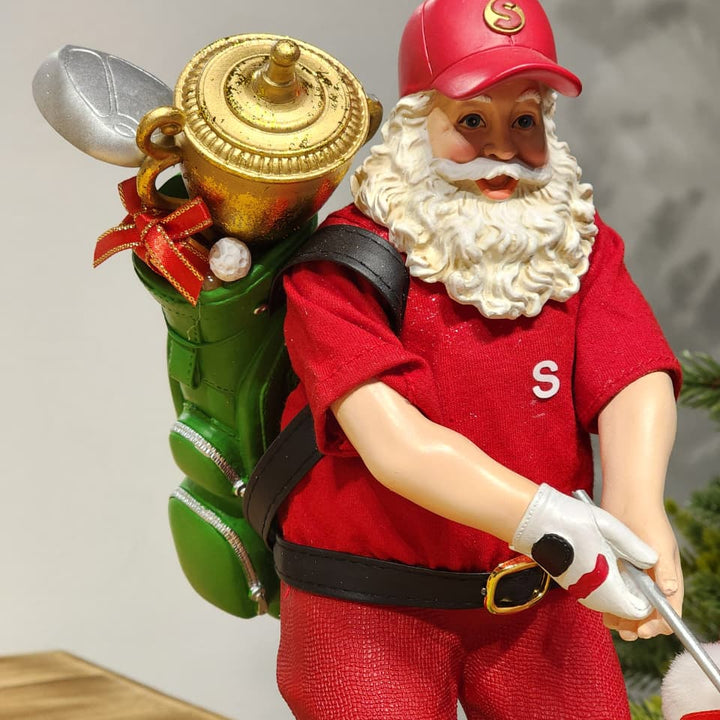 PAPAI NOEL GOLF COLEÇÃO KURT S. ADLER 27CM