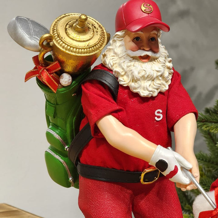 PAPAI NOEL GOLF COLEÇÃO KURT S. ADLER 27CM