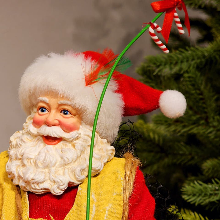 PAPAI NOEL PESCADOR COLEÇÃO KURT S. ADLER 27CM