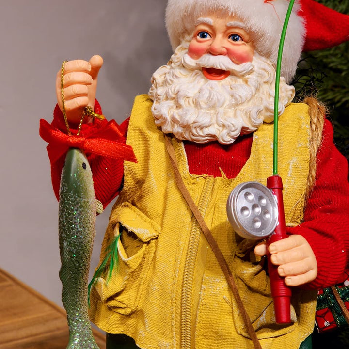 PAPAI NOEL PESCADOR COLEÇÃO KURT S. ADLER 27CM